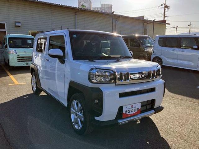 タフトG クロムベンチャー 純正ナビゲーション バックモニタースマートアシスト・15インチアルミ・LEDヘッドランプ・LEDフォグ・スカイフィールトップ・電動パーキング・運転席助手席シートヒーター・USBソケット(山梨県)の中古車