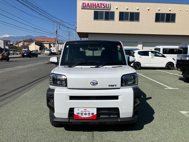 タフトＧ　純正ナビゲーション　バックモニタースマートアシスト・１５インチアルミ・ＬＥＤヘッドランプ・ＬＥＤフォグ・スカイフィールトップ・電動パーキング・運転席助手席シートヒーター・ＵＳＢソケット（山梨県）の中古車