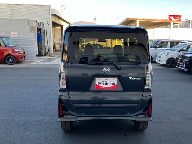 タントカスタムRS 4WD 純正ナビ バックモニタースマートアシスト・LEDヘッドライト・15インチアルミホイール・両側パワースライドドア・USBソケット・運転席助手席シートヒーター・レザー調Xフルファブリックシート・本革巻ステアリングホイール(山梨県)の中古車