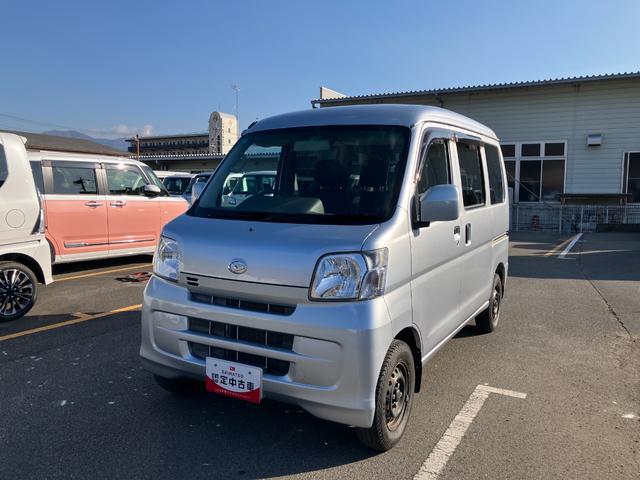ハイゼットカーゴクルーズ　４ＷＤ　整備付き　１年保証　内外装確認切替４ＷＤ　エアバッグ　ＡＢＳ付　１オーナー　定期点検記録簿　電動格納ドアミラーマニュアルエアコ　パワーウィンドウ（山梨県）の中古車