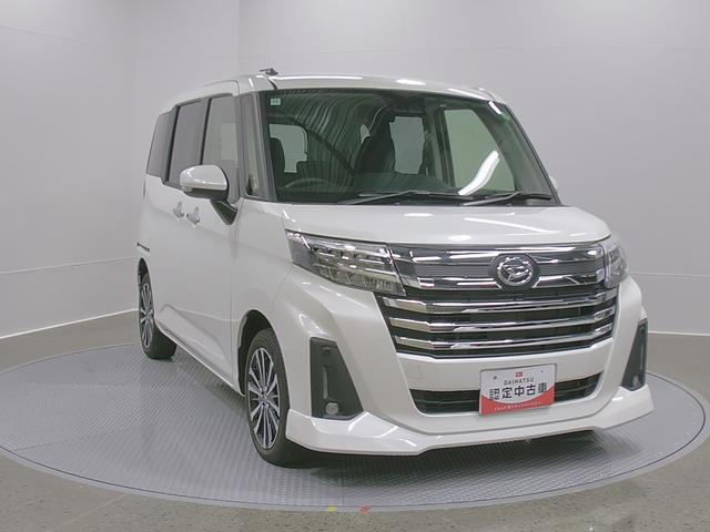 トールカスタムＧ　ターボ　ディスプレイオーディオ　Ｂモニタースマートアシスト・ＬＥＤヘッドランプ・ＬＥＤフォグ・両側パワースライドドア・オートエアコン・パーキングブレーキ解除忘れ防止ブザー・ヘッドランプ自動消灯システム・プッシュエンジンスタート（山梨県）の中古車