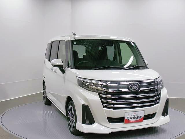 トールカスタムＧターボ　ディスプレイオーディオ　バックモニタースマートアシスト・ＬＥＤヘッドランプ・ＬＥＤフォグ・両側パワースライドドア・オートエアコン・パーキングブレーキ解除忘れ防止ブザー・ヘッドランプ自動消灯システム・プッシュエンジンスタート（山梨県）の中古車