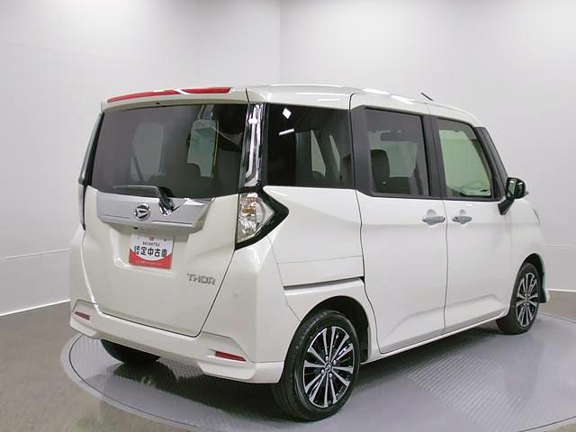 トールカスタムＧターボ　ディスプレイオーディオ　バックモニタースマートアシスト・ＬＥＤヘッドランプ・ＬＥＤフォグ・両側パワースライドドア・オートエアコン・パーキングブレーキ解除忘れ防止ブザー・ヘッドランプ自動消灯システム・プッシュエンジンスタート（山梨県）の中古車