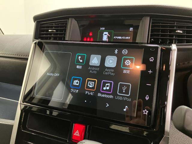トールカスタムＧ　ディスプレイオーディオ　パノラマモニタースマートアシスト・ＬＥＤヘッドランプ・ＬＥＤフォグ・両側パワースライドドア・オートエアコン・パーキングブレーキ解除忘れ防止ブザー・ヘッドランプ自動消灯システム・プッシュエンジンスタート（山梨県）の中古車
