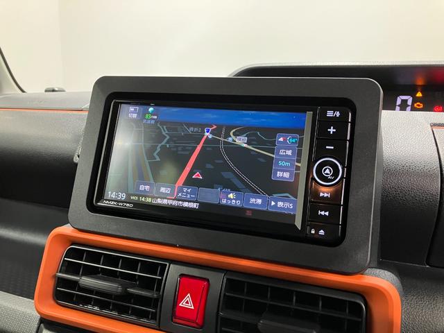 タントファンクロス　純正ナビゲーション　バックモニタースマートアシスト・ＬＥＤヘッドライト・１４インチアルミホイール・両側パワースライドドア・ＵＳＢソケット・運転席助手席シートヒーター・フルファブリックシート（山梨県）の中古車