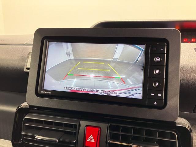 タントカスタムRS 純正ナビ 前後ドラレコスマートアシスト・LEDヘッドライト・15インチアルミホイール・両側パワースライドドア・USBソケット・運転席助手席シートヒーター・レザー調Xフルファブリックシート・本革巻ステアリングホイール(山梨県)の中古車