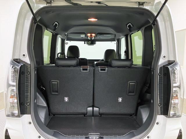 タントカスタムRS 純正ナビ 前後ドラレコスマートアシスト・LEDヘッドライト・15インチアルミホイール・両側パワースライドドア・USBソケット・運転席助手席シートヒーター・レザー調Xフルファブリックシート・本革巻ステアリングホイール(山梨県)の中古車