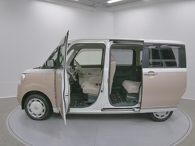 ムーヴキャンバスＧメイクアップリミテッド　ＳＡIII　４ＷＤ　１年保証ワンオーナー車　キーフリー　４ＷＤ　スマートキー　ＡＢＳ　プッシュ式エンジンスタートボタン　パワーウィンドウ　オートエアコン（山梨県）の中古車