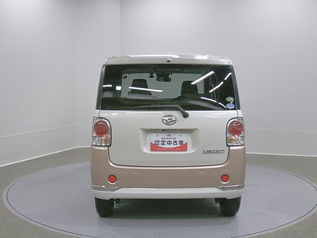 ムーヴキャンバスＧメイクアップリミテッド　ＳＡIII　４ＷＤ　１年保証ワンオーナー車　キーフリー　４ＷＤ　スマートキー　ＡＢＳ　プッシュ式エンジンスタートボタン　パワーウィンドウ　オートエアコン（山梨県）の中古車