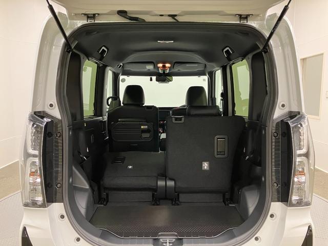 タントカスタムRS 純正ナビゲーション パノラマモニタースマートアシスト・LEDヘッドライト・15インチアルミホイール・両側パワースライドドア・USBソケット・運転席助手席シートヒーター・レザー調Xフルファブリックシート・本革巻ステアリングホイール(山梨県)の中古車