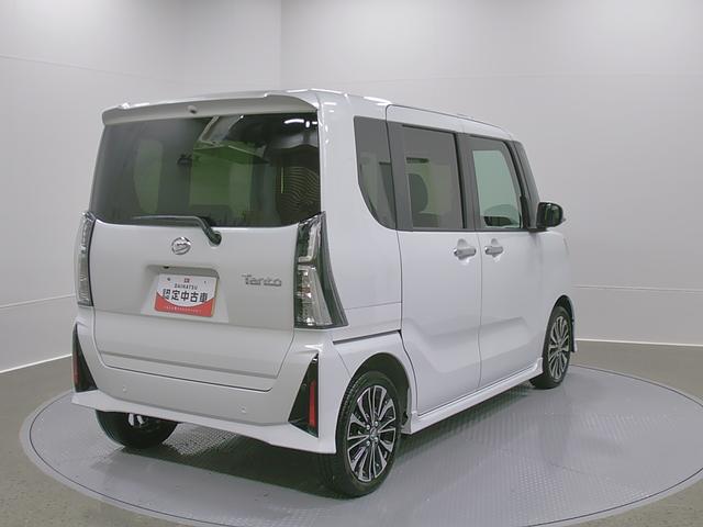 タントカスタムRS 純正ナビゲーション パノラマモニタースマートアシスト・LEDヘッドライト・15インチアルミホイール・両側パワースライドドア・USBソケット・運転席助手席シートヒーター・レザー調Xフルファブリックシート・本革巻ステアリングホイール(山梨県)の中古車