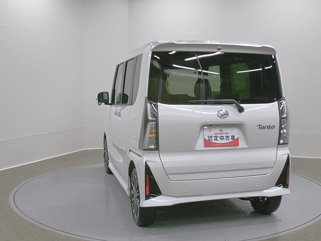 タントカスタムRS 純正ナビゲーション パノラマモニタースマートアシスト・LEDヘッドライト・15インチアルミホイール・両側パワースライドドア・USBソケット・運転席助手席シートヒーター・レザー調Xフルファブリックシート・本革巻ステアリングホイール(山梨県)の中古車
