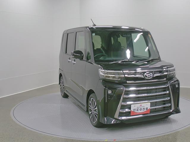 タントカスタムＲＳリミテッド　純正ナビ　パノラマモニタースマートアシスト・ＬＥＤヘッドライト・１５インチアルミホイール・両側パワースライドドア・ＵＳＢソケット・運転席助手席シートヒーター・レザー調Ｘフルファブリックシート・本革巻ステアリングホイール（山梨県）の中古車