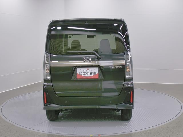 タントカスタムＲＳリミテッド　純正ナビ　パノラマモニタースマートアシスト・ＬＥＤヘッドライト・１５インチアルミホイール・両側パワースライドドア・ＵＳＢソケット・運転席助手席シートヒーター・レザー調Ｘフルファブリックシート・本革巻ステアリングホイール（山梨県）の中古車