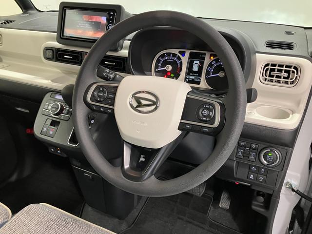 ムーヴキャンバスストライプスＧターボ　純正ナビ　パノラマモニタースマートアシスト・ＬＥＤヘッドランプ・ＬＥＤフォグランプ・スーパーＵＶ＆ＩＲカットガラス（フロントウィンドウ）・ＵＳＢソケット・両側パワースライドドア・運転席助手席シートヒーター（山梨県）の中古車