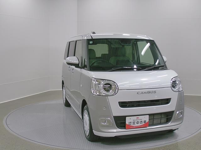 ムーヴキャンバスストライプスＧターボ　純正ナビ　パノラマモニタースマートアシスト・ＬＥＤヘッドランプ・ＬＥＤフォグランプ・スーパーＵＶ＆ＩＲカットガラス（フロントウィンドウ）・ＵＳＢソケット・両側パワースライドドア・運転席助手席シートヒーター（山梨県）の中古車