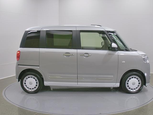 ムーヴキャンバスストライプスＧターボ　純正ナビ　パノラマモニタースマートアシスト・ＬＥＤヘッドランプ・ＬＥＤフォグランプ・スーパーＵＶ＆ＩＲカットガラス（フロントウィンドウ）・ＵＳＢソケット・両側パワースライドドア・運転席助手席シートヒーター（山梨県）の中古車