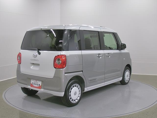 ムーヴキャンバスストライプスＧターボ　純正ナビ　パノラマモニタースマートアシスト・ＬＥＤヘッドランプ・ＬＥＤフォグランプ・スーパーＵＶ＆ＩＲカットガラス（フロントウィンドウ）・ＵＳＢソケット・両側パワースライドドア・運転席助手席シートヒーター（山梨県）の中古車