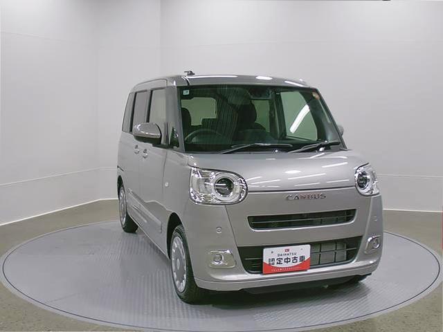 ムーヴキャンバスセオリーＧ　純正ナビゲーション　パノラマモニタースマートアシスト・ＬＥＤヘッドランプ・ＬＥＤフォグランプ・スーパーＵＶ＆ＩＲカットガラス（フロントウィンドウ）・ＵＳＢソケット・両側パワースライドドア・運転席助手席シートヒーター（山梨県）の中古車