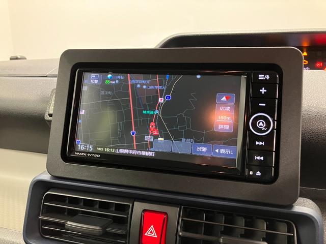 タントＸリミテッド　４ＷＤ　純正ナビゲーション　バックモニタースマートアシスト・ＬＥＤヘッドライト・プッシュボタンスタート・オートエアコン・左側パワースライドドア・電動パーキングブレーキ・ＵＳＢソケット・運転席助手席シートヒーター（山梨県）の中古車