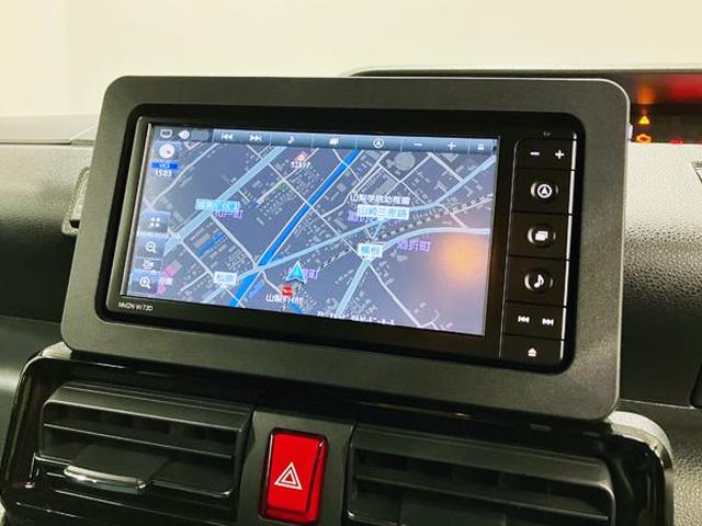 タントカスタムＸ　純正ナビゲーション　バックモニタースマートアシスト・ＬＥＤヘッドライト・１４インチアルミホイール・両側パワースライドドア・ＵＳＢソケット・運転席助手席シートヒーター・レザー調Ｘフルファブリックシート（山梨県）の中古車