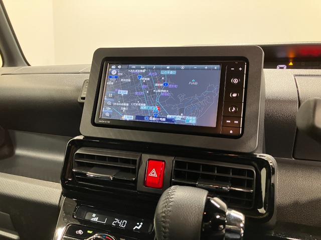 タントカスタムＲＳ　純正ナビゲーション　バックモニタースマートアシスト・ＬＥＤヘッドランプ・プッシュエンジンスタート・１５インチアルミホイール・両側パワースライドドア・ＵＳＢソケット・オートエアコン・運転席助手席シートヒーター（山梨県）の中古車