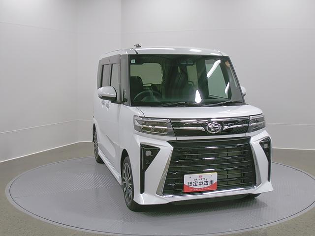 タントカスタムＲＳ　純正ナビゲーション　バックモニタースマートアシスト・ＬＥＤヘッドランプ・プッシュエンジンスタート・１５インチアルミホイール・両側パワースライドドア・ＵＳＢソケット・オートエアコン・運転席助手席シートヒーター（山梨県）の中古車