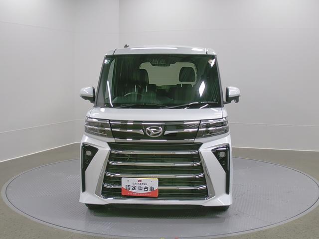 タントカスタムRSリミテッド 純正ナビ パノラマモニタースマートアシスト・LEDヘッドライト・15インチアルミホイール・両側パワースライドドア・USBソケット・運転席助手席シートヒーター・レザー調Xフルファブリックシート・本革巻ステアリングホイール(山梨県)の中古車