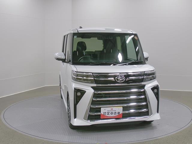 タントカスタムRSリミテッド 純正ナビ パノラマモニタースマートアシスト・LEDヘッドライト・15インチアルミホイール・両側パワースライドドア・USBソケット・運転席助手席シートヒーター・レザー調Xフルファブリックシート・本革巻ステアリングホイール(山梨県)の中古車