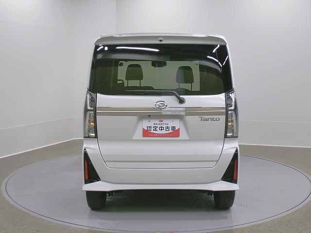 タントカスタムRSリミテッド 純正ナビ パノラマモニタースマートアシスト・LEDヘッドライト・15インチアルミホイール・両側パワースライドドア・USBソケット・運転席助手席シートヒーター・レザー調Xフルファブリックシート・本革巻ステアリングホイール(山梨県)の中古車