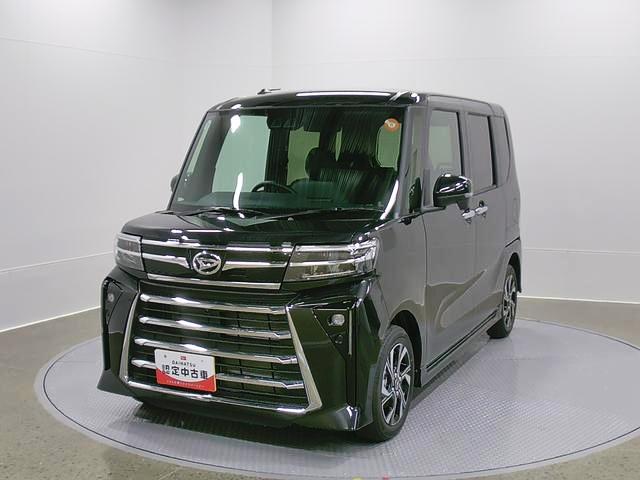タントカスタムXリミテッド 純正ナビ パノラマモニタースマートアシスト・LEDヘッドライト・14インチアルミホイール・両側パワースライドドア・USBソケット・運転席助手席シートヒーター・レザー調Xフルファブリックシート(山梨県)の中古車