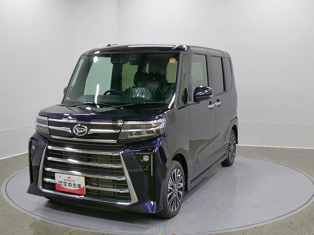 タントカスタムRSリミテッド 純正ナビ バックモニタースマートアシスト・LEDヘッドライト・15インチアルミホイール・両側パワースライドドア・USBソケット・運転席助手席シートヒーター・レザー調Xフルファブリックシート・本革巻ステアリングホイール(山梨県)の中古車