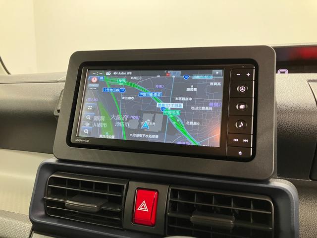 タントＬ　４ＷＤ　純正ナビ　バックモニター　ＥＴＣ装備スマートアシスト・ＬＥＤヘッドライト・プッシュボタンスタート・オートエアコン・左右スライドドア手動・足踏み式パーキングブレーキ・スーパーＵＶ＆ＩＲカットガラス（Ｆウィンドウ）（山梨県）の中古車