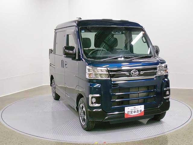 アトレーデッキバン 4WD CVT 整備付き 1年保証スマートアシスト・コーナーセンサー・電子制御式4WD(4WD車)・直列3気筒インタークーラーターボ・LEDヘッドランプ・両側パワースライドドア・オートエアコン・電動・USBソケット(山梨県)の中古車