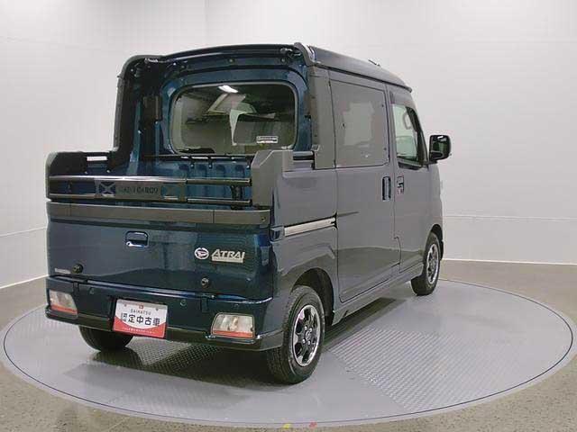 アトレーデッキバン 4WD CVT 整備付き 1年保証スマートアシスト・コーナーセンサー・電子制御式4WD(4WD車)・直列3気筒インタークーラーターボ・LEDヘッドランプ・両側パワースライドドア・オートエアコン・電動・USBソケット(山梨県)の中古車
