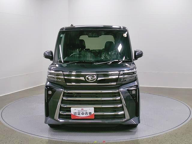 タントカスタムＲＳリミテッド　純正ナビスマートアシスト・ＬＥＤヘッドライト・１５インチアルミホイール・両側パワースライドドア・ＵＳＢソケット・運転席助手席シートヒーター・レザー調Ｘフルファブリックシート・本革巻ステアリングホイール（山梨県）の中古車