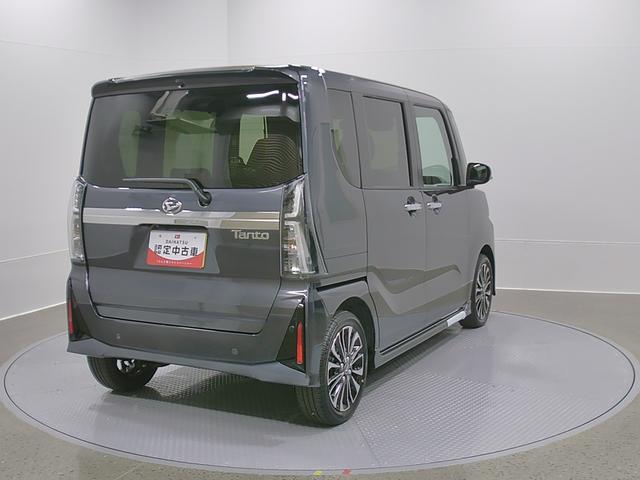 タントカスタムＲＳリミテッド　純正ナビスマートアシスト・ＬＥＤヘッドライト・１５インチアルミホイール・両側パワースライドドア・ＵＳＢソケット・運転席助手席シートヒーター・レザー調Ｘフルファブリックシート・本革巻ステアリングホイール（山梨県）の中古車