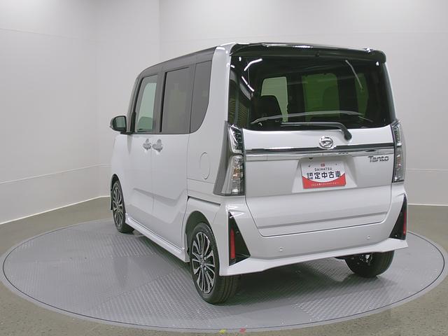 タントカスタムRSリミテッド 純正ナビ バックモニタースマートアシスト・LEDヘッドライト・15インチアルミホイール・両側パワースライドドア・USBソケット・運転席助手席シートヒーター・レザー調Xフルファブリックシート・本革巻ステアリングホイール(山梨県)の中古車