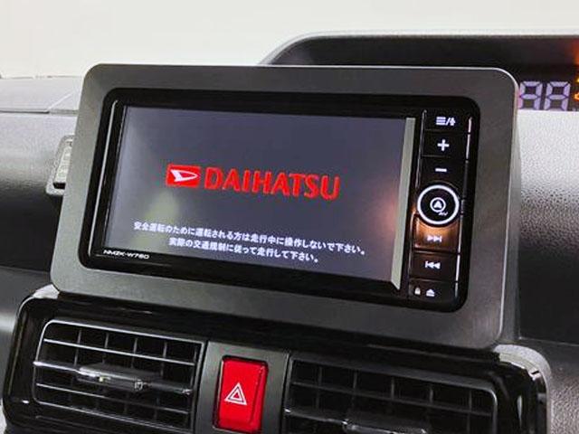 タントカスタムＲＳリミテッド　４ＷＤ　純正ナビ　パノラマモニタースマートアシスト・ＬＥＤヘッドライト・１５インチアルミホイール・両側パワースライドドア・ＵＳＢソケット・運転席助手席シートヒーター・レザー調Ｘフルファブリックシート・本革巻ステアリングホイール（山梨県）の中古車