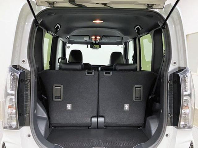 タントカスタムＲＳリミテッド　４ＷＤ　純正ナビ　パノラマモニタースマートアシスト・ＬＥＤヘッドライト・１５インチアルミホイール・両側パワースライドドア・ＵＳＢソケット・運転席助手席シートヒーター・レザー調Ｘフルファブリックシート・本革巻ステアリングホイール（山梨県）の中古車