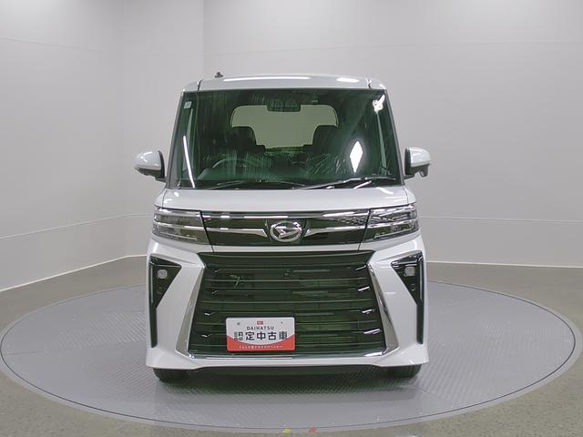 タントカスタムＲＳリミテッド　４ＷＤ　純正ナビ　パノラマモニタースマートアシスト・ＬＥＤヘッドライト・１５インチアルミホイール・両側パワースライドドア・ＵＳＢソケット・運転席助手席シートヒーター・レザー調Ｘフルファブリックシート・本革巻ステアリングホイール（山梨県）の中古車