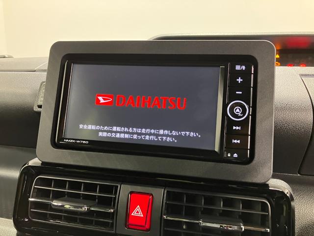 タントカスタムＲＳリミテッド　４ＷＤ　純正ナビ　パノラマモニタースマートアシスト・ＬＥＤヘッドライト・１５インチアルミホイール・両側パワースライドドア・ＵＳＢソケット・運転席助手席シートヒーター・レザー調Ｘフルファブリックシート・本革巻ステアリングホイール（山梨県）の中古車