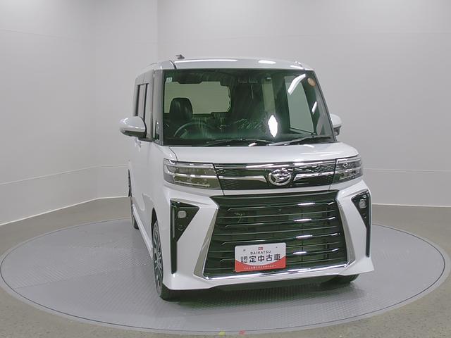 タントカスタムＲＳリミテッド　４ＷＤ　純正ナビ　パノラマモニタースマートアシスト・ＬＥＤヘッドライト・１５インチアルミホイール・両側パワースライドドア・ＵＳＢソケット・運転席助手席シートヒーター・レザー調Ｘフルファブリックシート・本革巻ステアリングホイール（山梨県）の中古車
