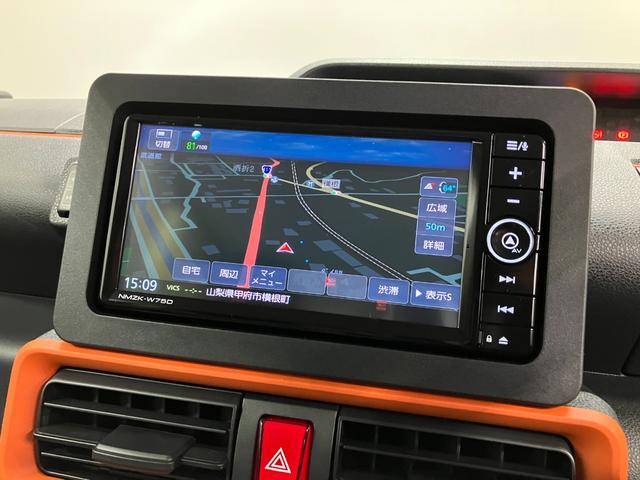 タントファンクロスリミテッド 純正ナビゲーション バックモニタースマートアシスト・LEDヘッドライト・14インチアルミホイール・両側パワースライドドア・USBソケット・運転席助手席シートヒーター・フルファブリックシート(山梨県)の中古車