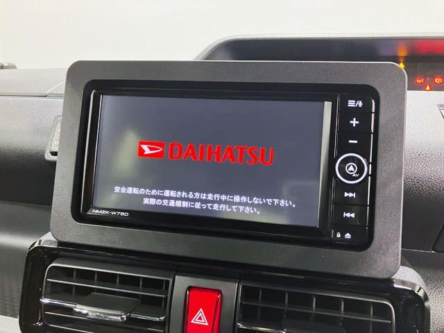 タントカスタムRSリミテッド 純正ナビ Bモニタースマートアシスト・LEDヘッドライト・15インチアルミホイール・両側パワースライドドア・USBソケット・運転席助手席シートヒーター・レザー調Xフルファブリックシート・本革巻ステアリングホイール(山梨県)の中古車