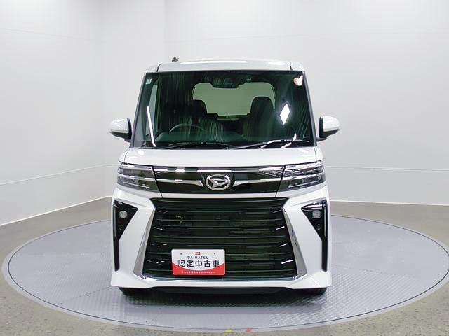 タントカスタムRS 純正ナビ Bモニタースマートアシスト・LEDヘッドライト・15インチアルミホイール・両側パワースライドドア・USBソケット・運転席助手席シートヒーター・レザー調Xフルファブリックシート・本革巻ステアリングホイール(山梨県)の中古車