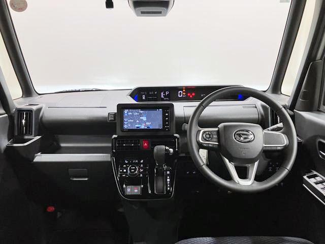 タントカスタムRS 純正ナビ Bモニタースマートアシスト・LEDヘッドライト・15インチアルミホイール・両側パワースライドドア・USBソケット・運転席助手席シートヒーター・レザー調Xフルファブリックシート・本革巻ステアリングホイール(山梨県)の中古車
