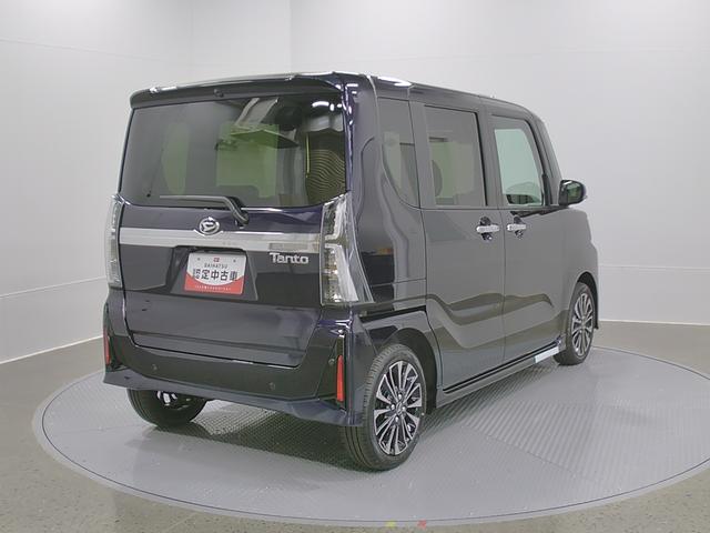 タントカスタムRSリミテッド 純正ナビ Bモニタースマートアシスト・LEDヘッドライト・15インチアルミホイール・両側パワースライドドア・USBソケット・運転席助手席シートヒーター・レザー調Xフルファブリックシート・本革巻ステアリングホイール(山梨県)の中古車