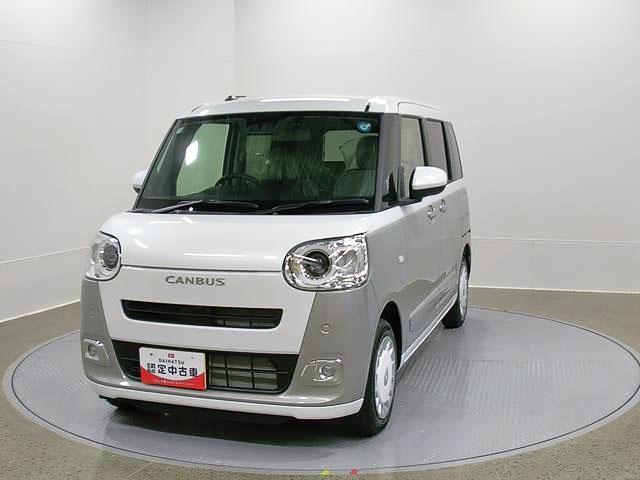 ムーヴキャンバスストライプスG純正ナビ Bモニター1オーナー車 ナビ付 スマートキー&プッシュスタート キーフリー ABS エアバック 記録簿(山梨県)の中古車