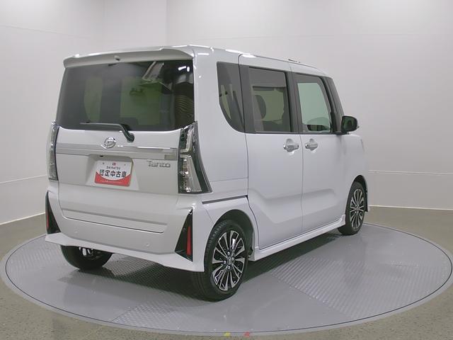 タントカスタムＲＳリミテッド　純正ナビ　Ｂモニタースマートアシスト・ＬＥＤヘッドライト・１５インチアルミホイール・両側パワースライドドア・ＵＳＢソケット・運転席助手席シートヒーター・レザー調Ｘフルファブリックシート・本革巻ステアリングホイール（山梨県）の中古車